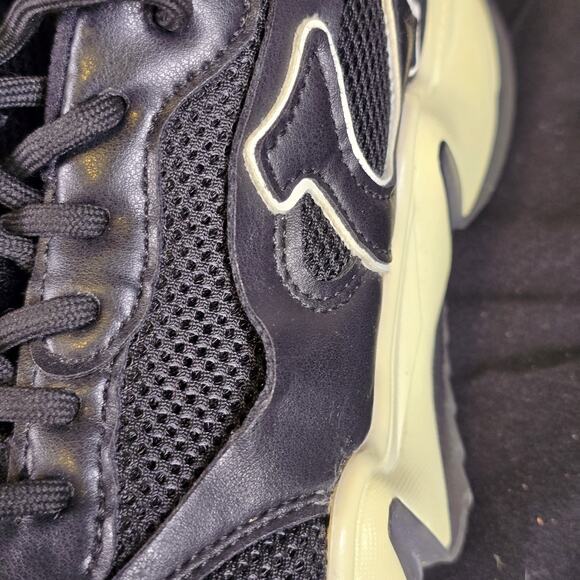 True Religion Rory Black Chunky Platform Sneakers Women's Size 7.5 - Picture 7 of 9